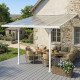 Pergola regolabile in alluminio laccato bianco 3,05x3,14m X-METAL