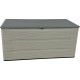 Baule da giardino Sunlife 645L in HDPE, beige e grigio - Jobu