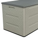 Baule da giardino Sunlife 645L in HDPE, beige e grigio - Jobu