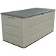 Baule da giardino Sunlife 645L in HDPE, beige e grigio - Jobu