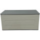 Baule da giardino Sunlife 645L in HDPE, beige e grigio - Jobu