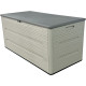 Baule da giardino Sunlife 645L in HDPE, beige e grigio - Jobu