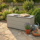 Baule da giardino Sunlife 645L in HDPE, beige e grigio - Jobu