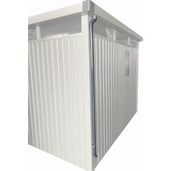 Pluviali per grondaie grigie- confezione da 2 - per casetta da giardino WoodSteel X-METAL