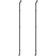 Pluviali per grondaie grigie- confezione da 2 - per casetta da giardino WoodSteel X-METAL