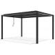 Pergola bioclimatica autoportante in alluminio antracite, 4x3 m, H.250cm - X-METAL