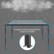 Pergola bioclimatica autoportante in alluminio antracite, 4x3 m, H.250cm - X-METAL