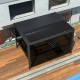 Tenda laterale scorrevole color antracite da 370 cm per pergola bioclimatica in alluminio X-METAL