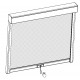 Tenda laterale scorrevole color antracite da 370 cm per pergola bioclimatica in alluminio X-METAL