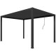 Pergola bioclimatica autoportante NEWSTEEL in acciaio zincato laccato antracite, 3x4m H250cm - X-METAL