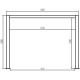 Pergola bioclimatica autoportante in alluminio antracite, 4x3 m, H.250cm - X-METAL
