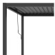 Pergola bioclimatica autoportante NEWSTEEL in acciaio zincato laccato antracite, 3x3m, H250cm - X-METAL
