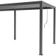 Pergola bioclimatica autoportante NEWSTEEL in acciaio zincato laccato antracite, 3x5,8 m H250 cm - X-METAL