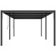 Pergola bioclimatica autoportante in alluminio antracite, 5,8 x 3 m, H 250 cm - X-METAL