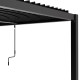 Pergola bioclimatica autoportante in alluminio antracite, 5,8 x 3 m, H 250 cm - X-METAL