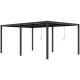 Pergola bioclimatica autoportante in alluminio antracite, 5,8 x 3 m, H 250 cm - X-METAL