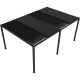 Pergola bioclimatica autoportante in alluminio antracite, 5,8 x 3 m, H 250 cm - X-METAL