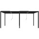 Pergola bioclimatica autoportante in alluminio antracite, 5,8 x 3 m, H 250 cm - X-METAL