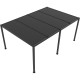 Pergola bioclimatica autoportante in alluminio antracite, 5,8 x 3 m, H 250 cm - X-METAL