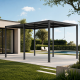 Pergola bioclimatica autoportante in alluminio antracite, 5,8 x 3 m, H 250 cm - X-METAL