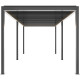 Pergola bioclimatica autoportante motorizzata in alluminio antracite, 3x5,8 m - con telecomando - X-METAL