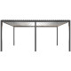 Pergola bioclimatica autoportante motorizzata in alluminio antracite, 3x5,8 m - con telecomando - X-METAL