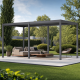 Pergola bioclimatica autoportante motorizzata in alluminio antracite, 3x5,8 m - con telecomando - X-METAL