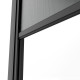 Tenda laterale motorizzata color antracite da 270 cm per pergola bioclimatica in alluminio X-METAL
