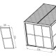 Pannelli scorrevoli in policarbonato trasparente da 3 mm per lato di una pergola da 3 m - X-METAL