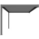 Pergola bioclimatica addossata motorizzata, in alluminio antracite, 4x3 m - X-METAL