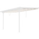 Tenda ombreggiante retrattile beige per pergola 250x375x240/290