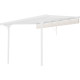 Tenda ombreggiante retrattile beige per pergola 300x315x240/290