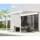 Tenda ombreggiante retrattile beige per pergola 300x315x240/290