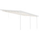 Tenda ombreggiante retrattile beige per pergola 300x617x240/290
