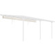 Tenda ombreggiante retrattile beige per pergola 300x617x240/290