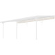Tenda ombreggiante retrattile beige per pergola 300x617x240/290