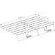Tenda ombreggiante retrattile beige per pergola 300x617x240/290