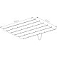 Tenda ombreggiante retrattile color antracite per pergola 3,75x2,55 m - X-METAL