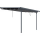 Tenda ombreggiante retrattile color antracite per pergola 3,75x2,55 m - X-METAL