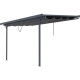 Tenda ombreggiante retrattile color antracite per pergola 3,75x2,55 m - X-METAL