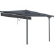 Tenda ombreggiante retrattile color antracite per pergola 3,75x2,55 m - X-METAL
