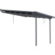 Tenda ombreggiante retrattile color antracite per pergola 300x315x240/290