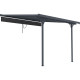Tenda ombreggiante retrattile color antracite per pergola 300x315x240/290