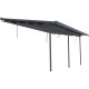 Tenda ombreggiante retrattile color antracite per pergola 300x556x240/290