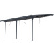 Tenda ombreggiante retrattile color antracite per pergola 300x556x240/290