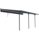 Tenda ombreggiante retrattile color antracite per pergola 300x556x240/290