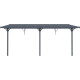 Tenda ombreggiante retrattile color antracite per pergola 300x556x240/290