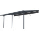 Tenda ombreggiante retrattile color antracite per pergola 300x556x240/290