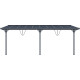 Tenda ombreggiante retrattile color antracite per pergola 300x617x240/290