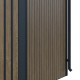 Casetta da giardino in acciaio zincato 0,4mm Woodsteel 4,5m² + kit di ancoraggio - X-METAL